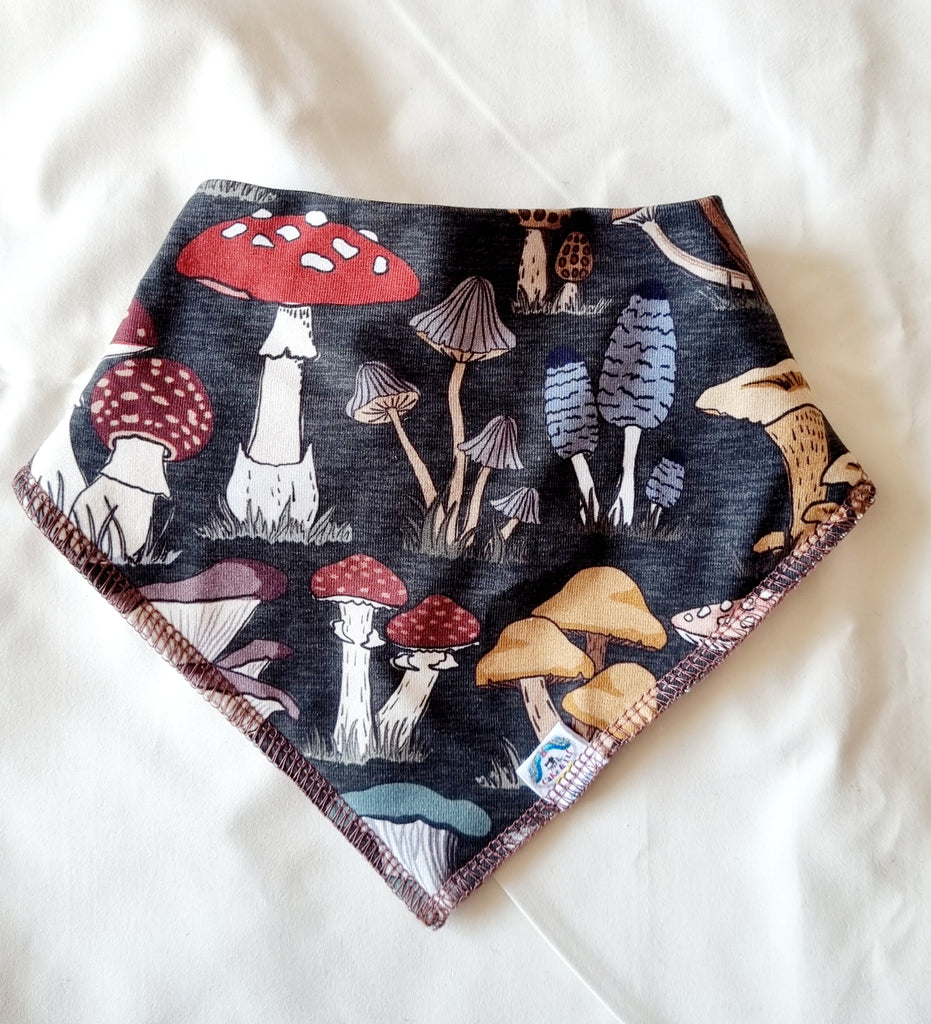 Mushroom  Study - Bandanna Bib