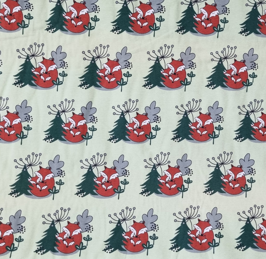 Snuggling Foxes  Bandanna Bib