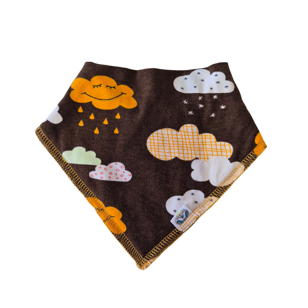 Happy Cloud   Bandanna Bib Ochre