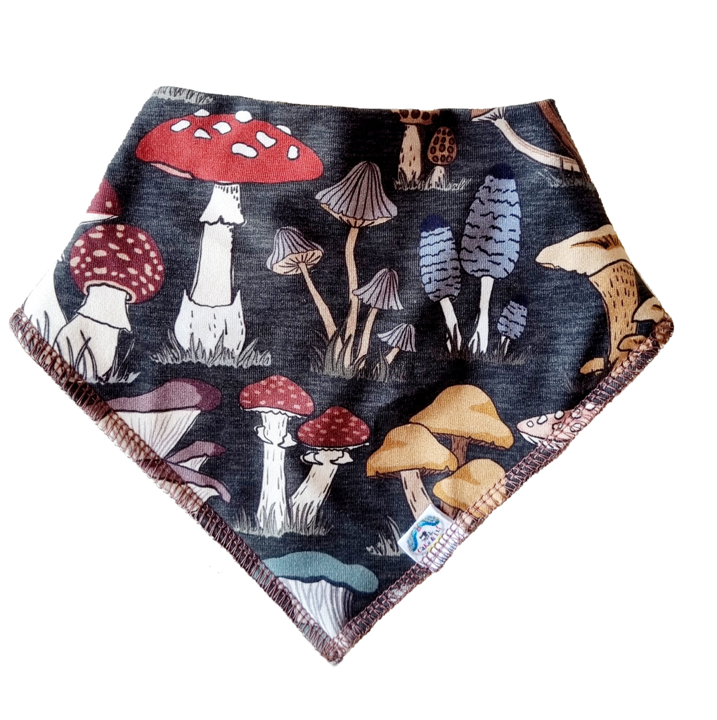 Mushroom  Study - Bandanna Bib