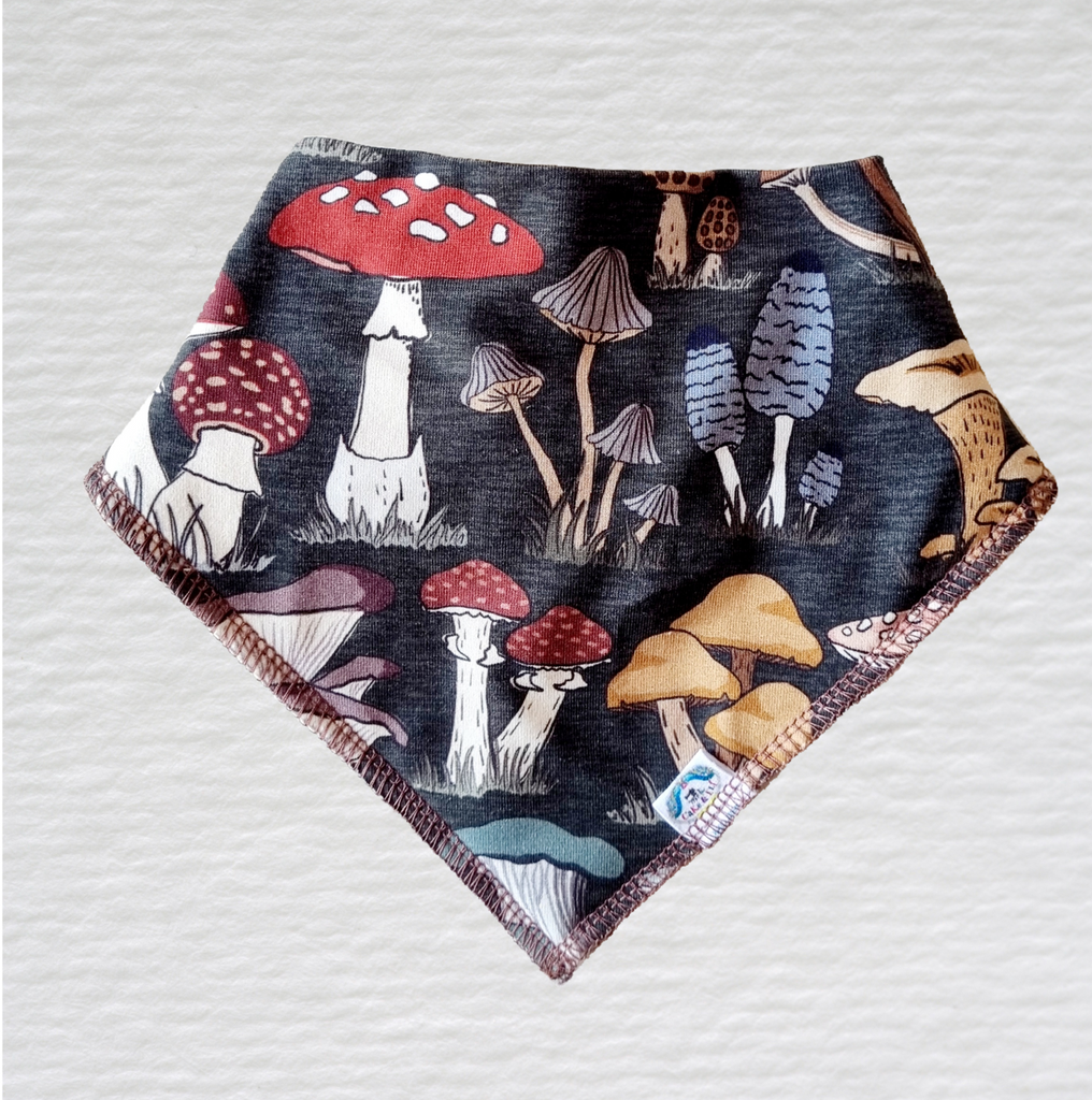 Mushroom  Study - Bandanna Bib