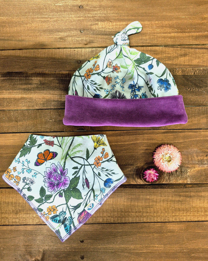 Wildflowers  Top Knot Hat