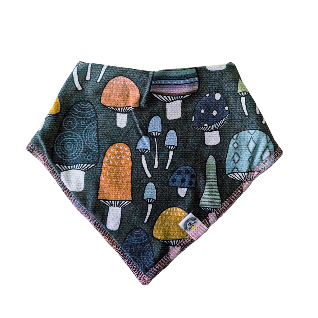 Mushroom Fun  Bandanna Bib