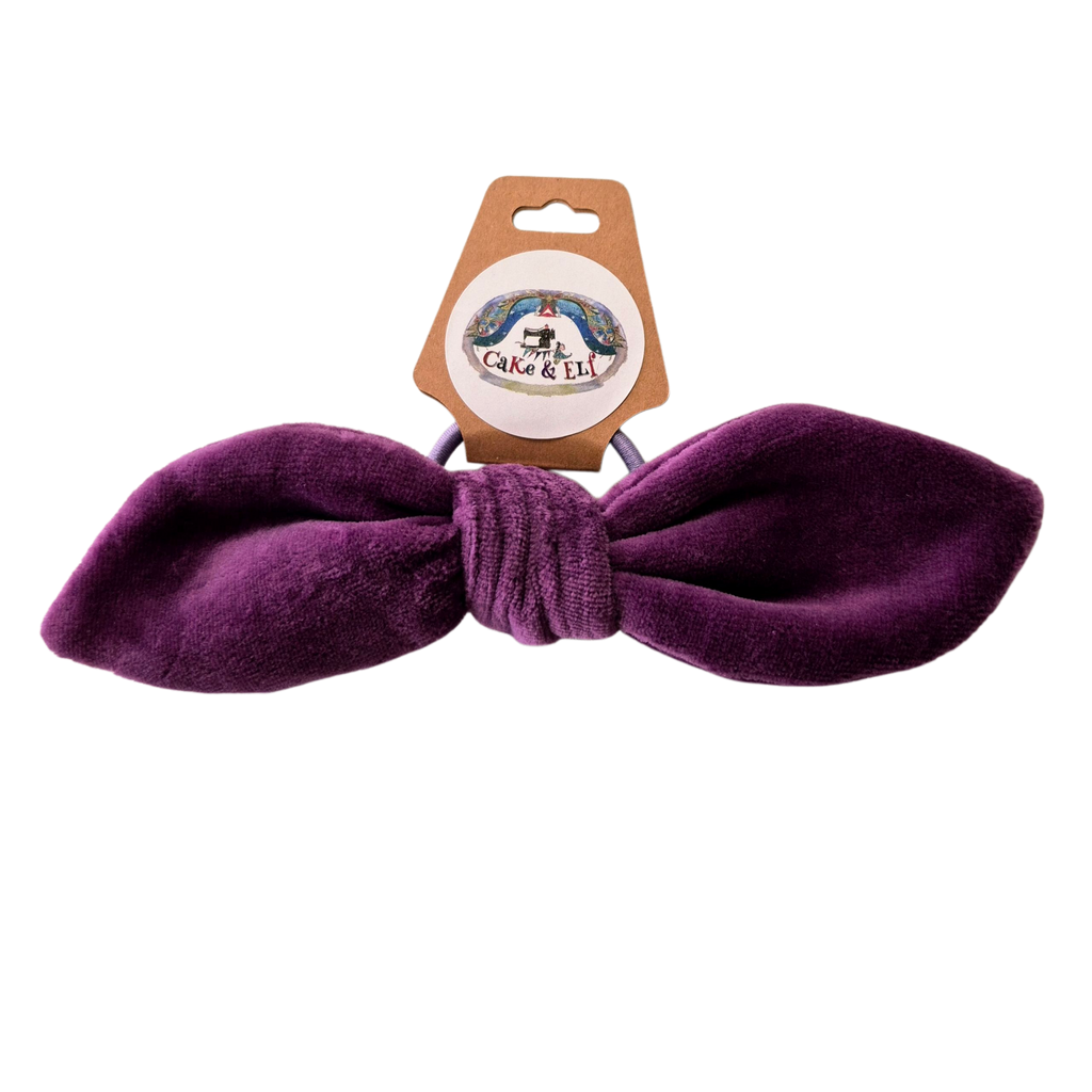 Orchid Velour Hair Bow