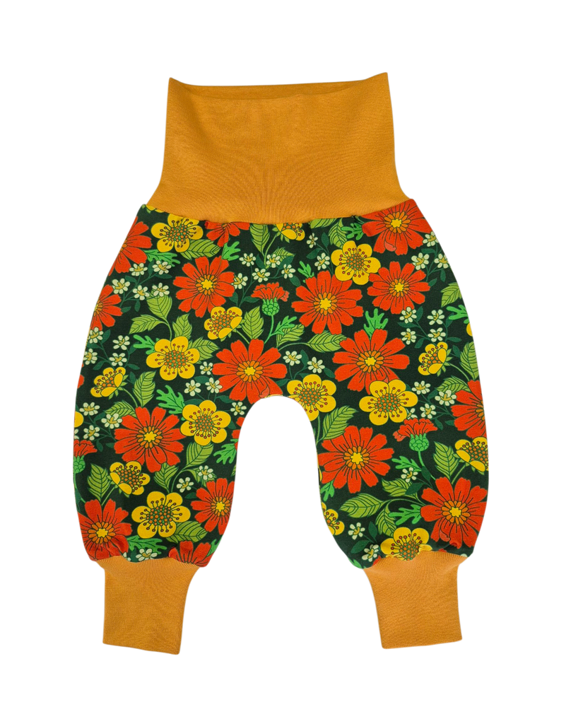 Florens Green  Harem Trousers  Ochre 2-4 months