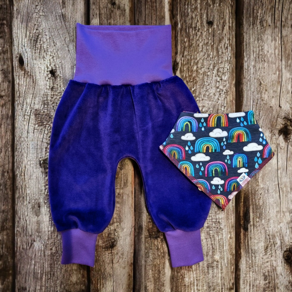 Purple Velour Trousers