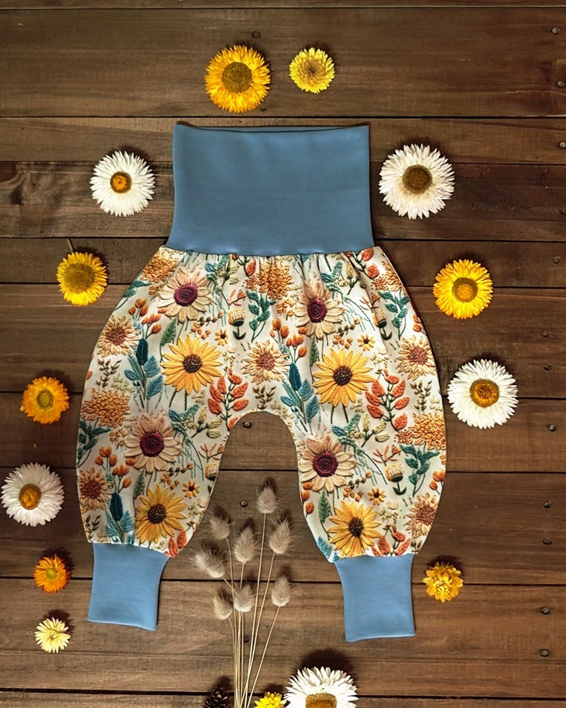 Sunflowers  Harem Trousers  2-4   months