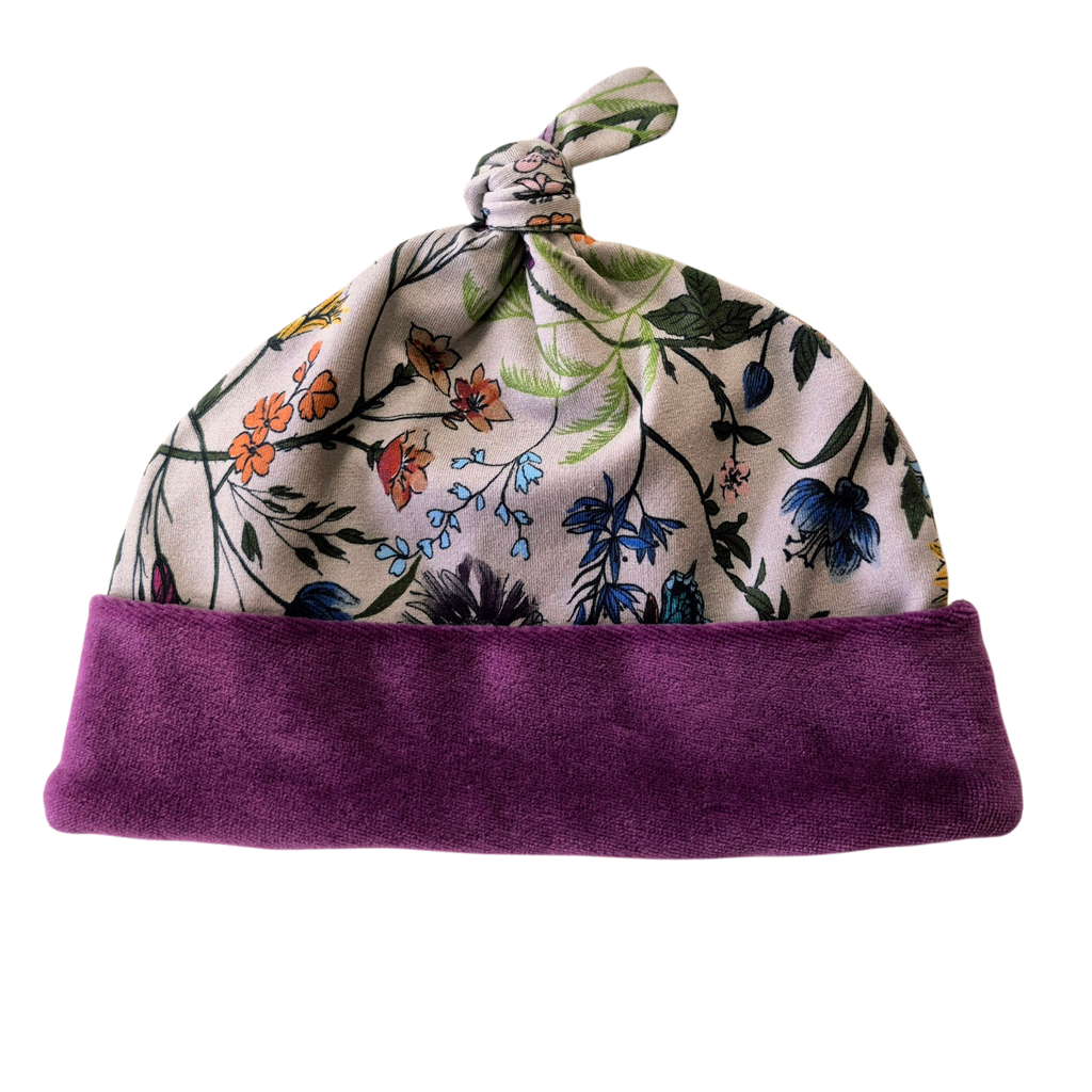 Wildflowers  Top Knot Hat