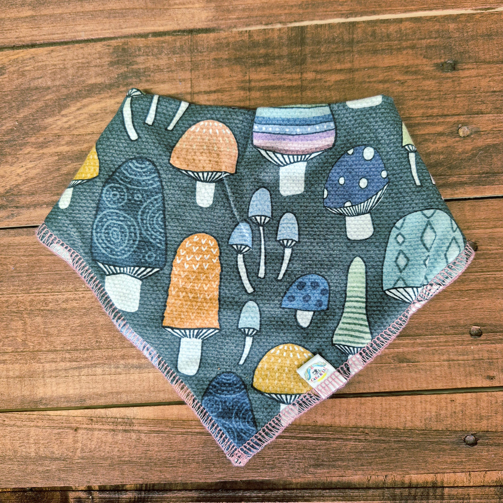 Mushroom Fun  Bandanna Bib