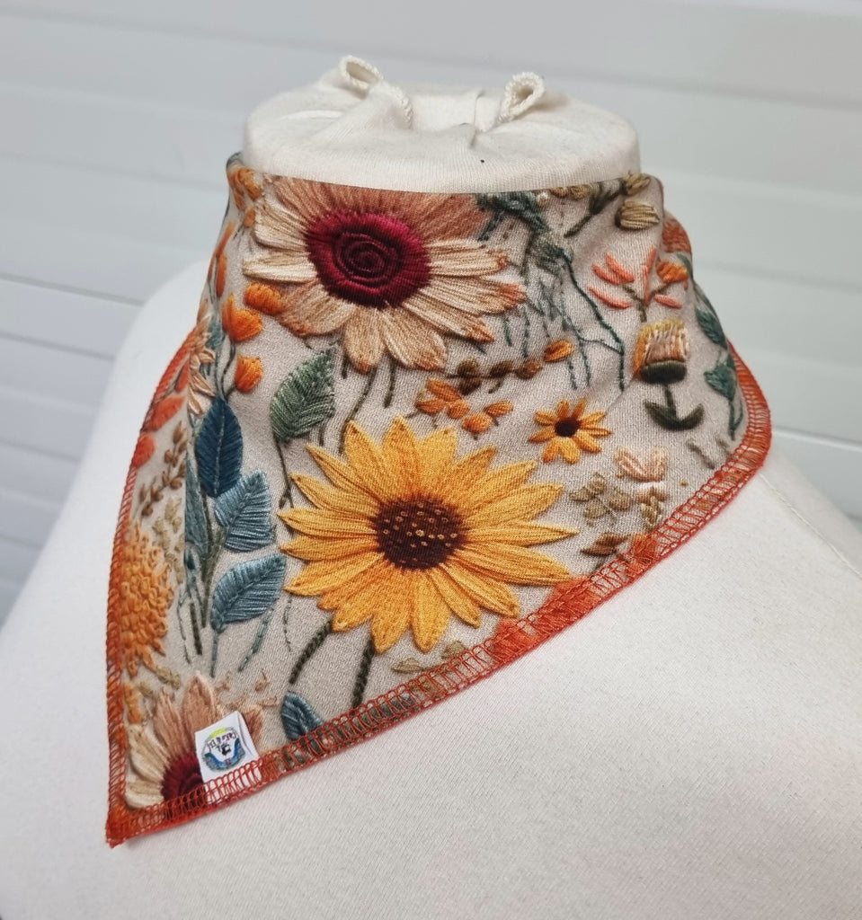 Sunflowers - Bandanna Bib