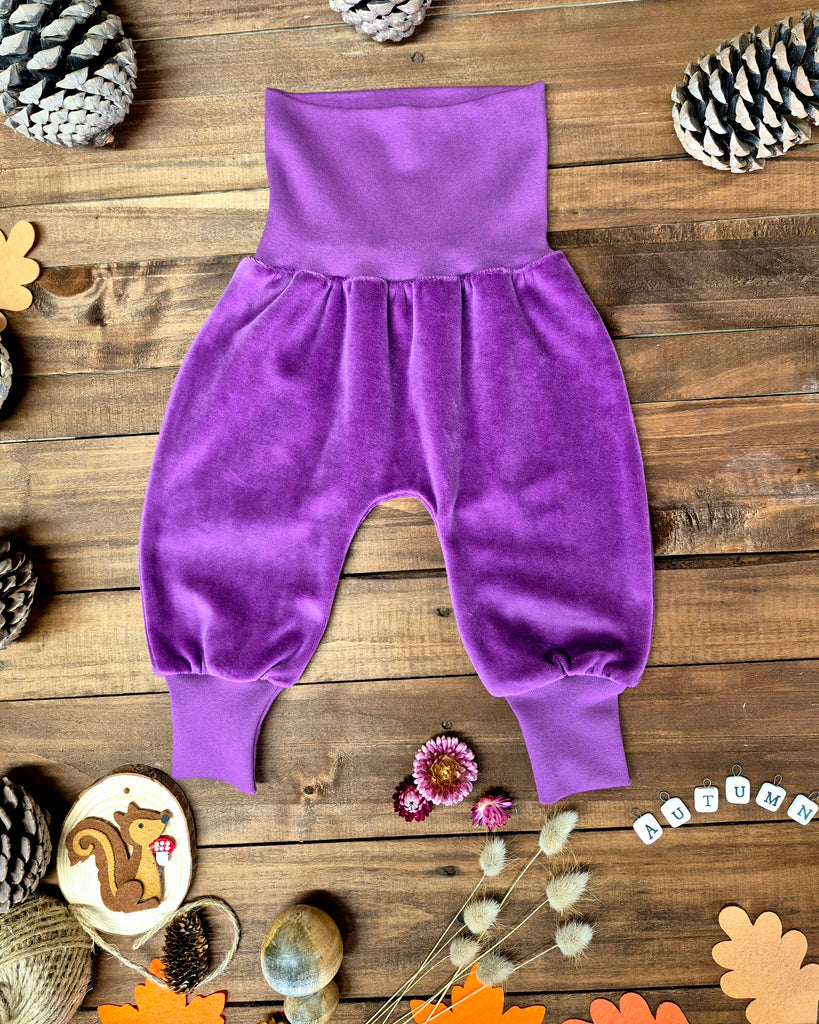 Orchid  Velour Trousers 2-4months