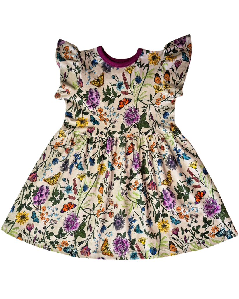 Children's Dress with Wildflowers 