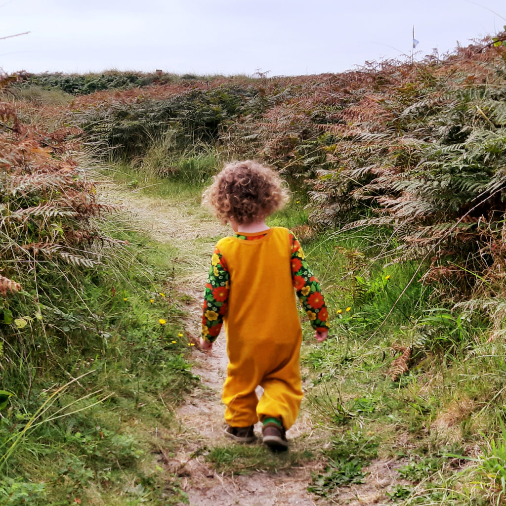 Ocher  Velour -Trousers & Dungarees