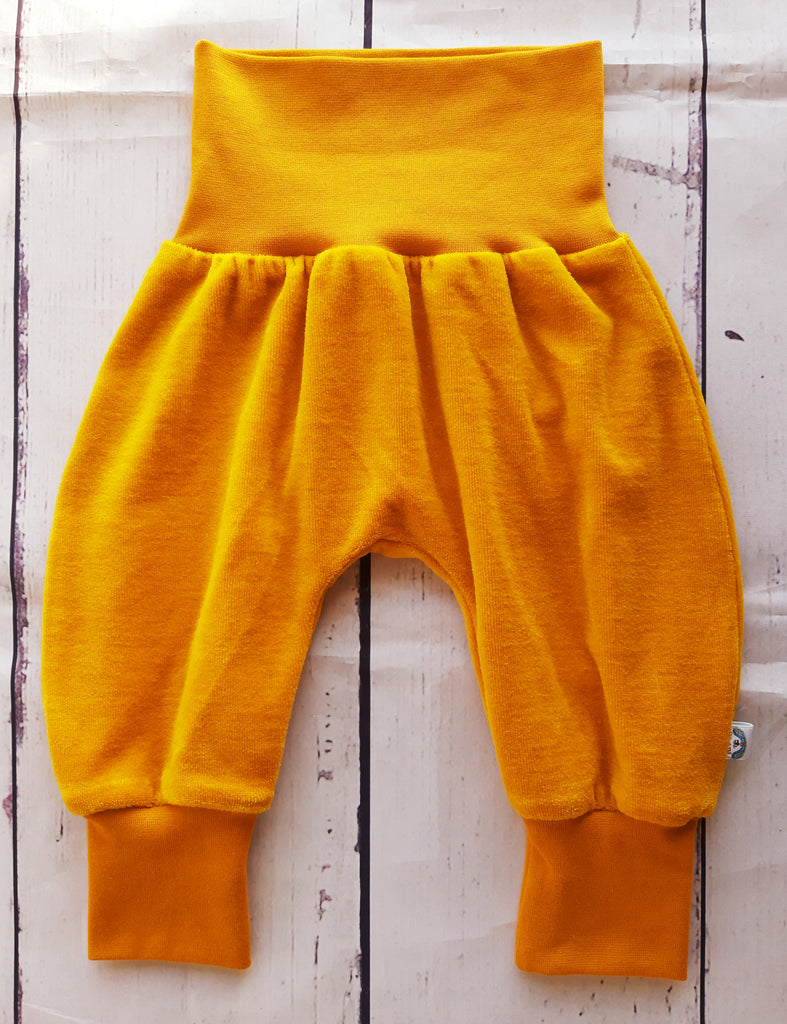 Ocher  Velour -Trousers & Dungarees