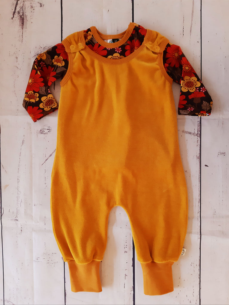 Ocher  Velour -Trousers & Dungarees