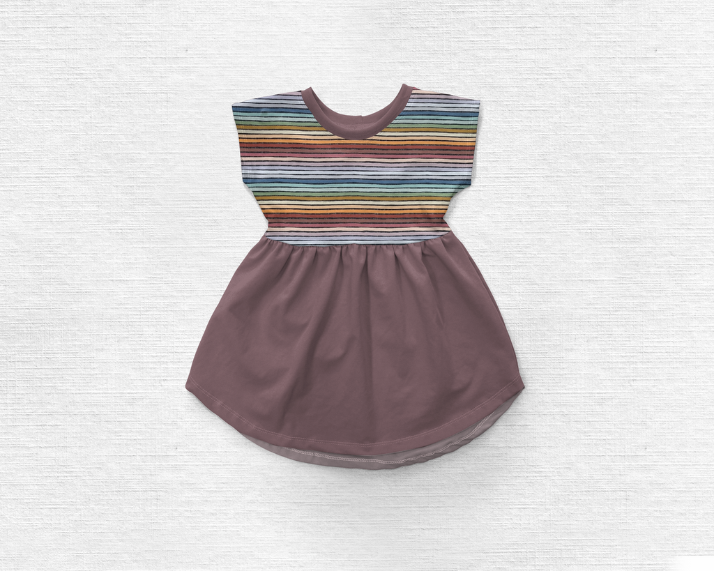 Muted Rainbow - Clodagh  Dress