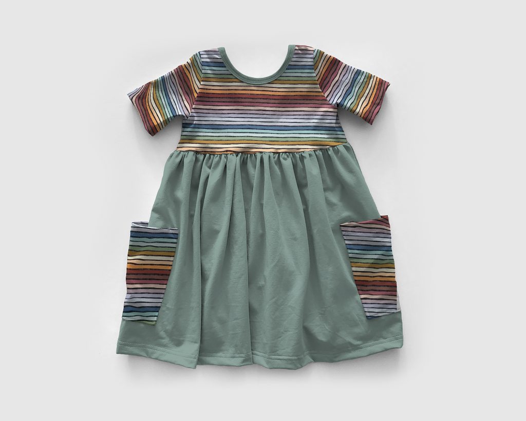 Muted Rainbow -Sìofra Dress