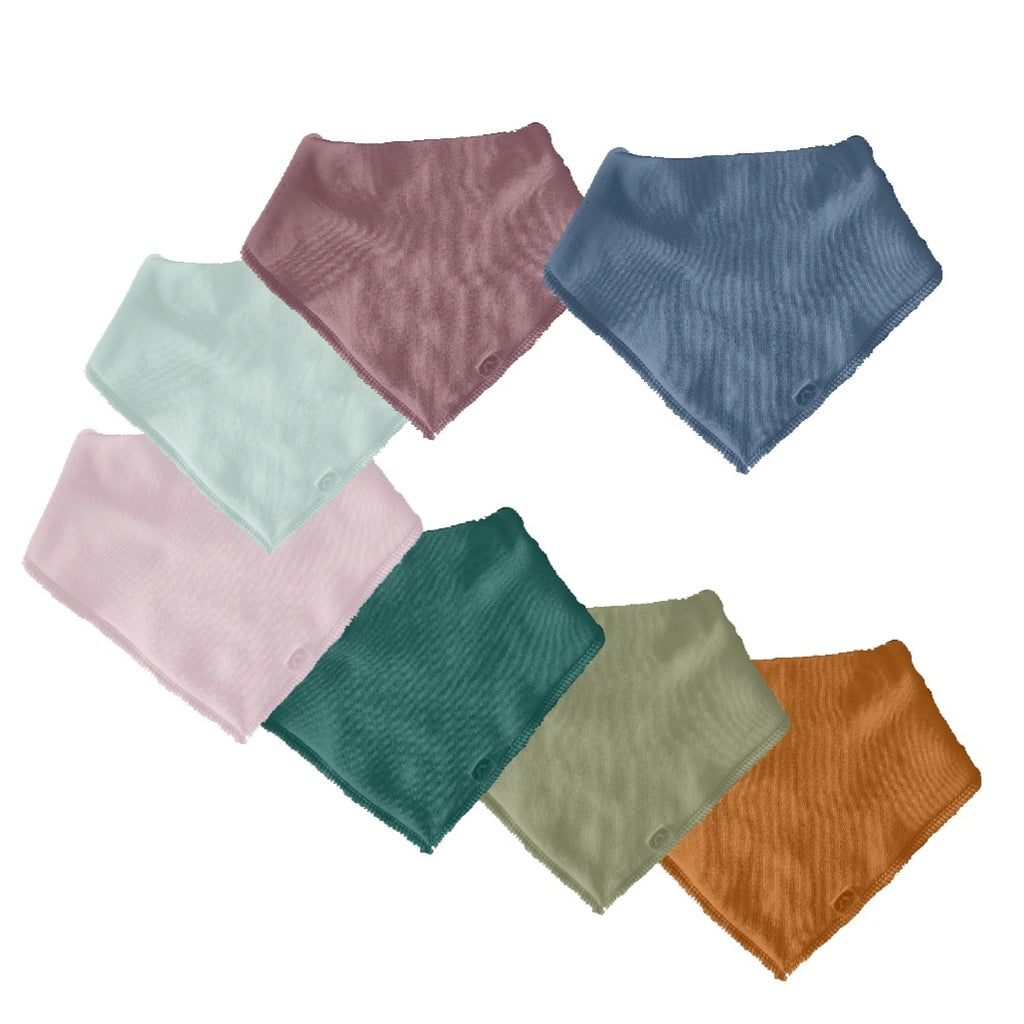Retro Rainbow  Basics - Bandanna Bibs
