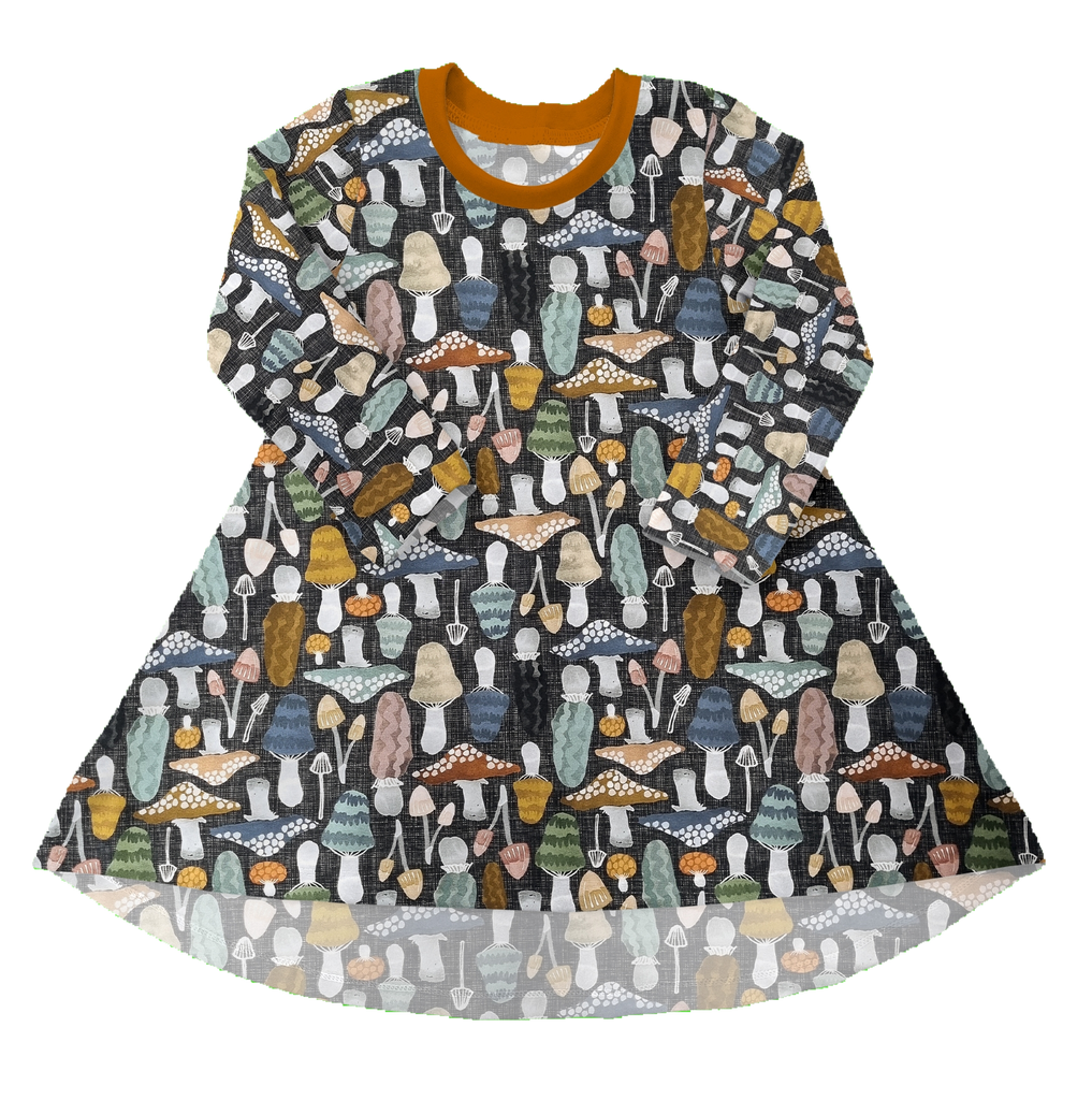 Mushroom Watercolour  - Fiadh  Dress