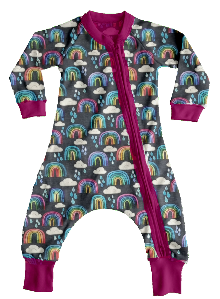 Rainbows & Raindrops - Naoise   Babygrow