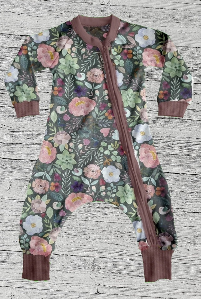 Spring Florals - Naoise   Babygrow