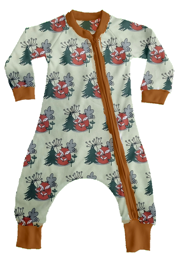 Snuggling Foxs - Naoise  Babygrow