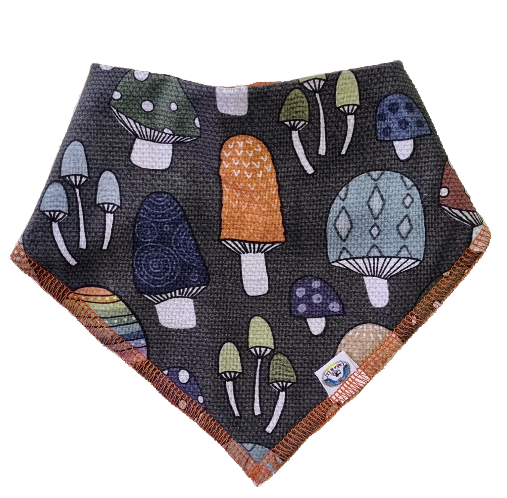 Mushroom Fun - Bandanna Bib