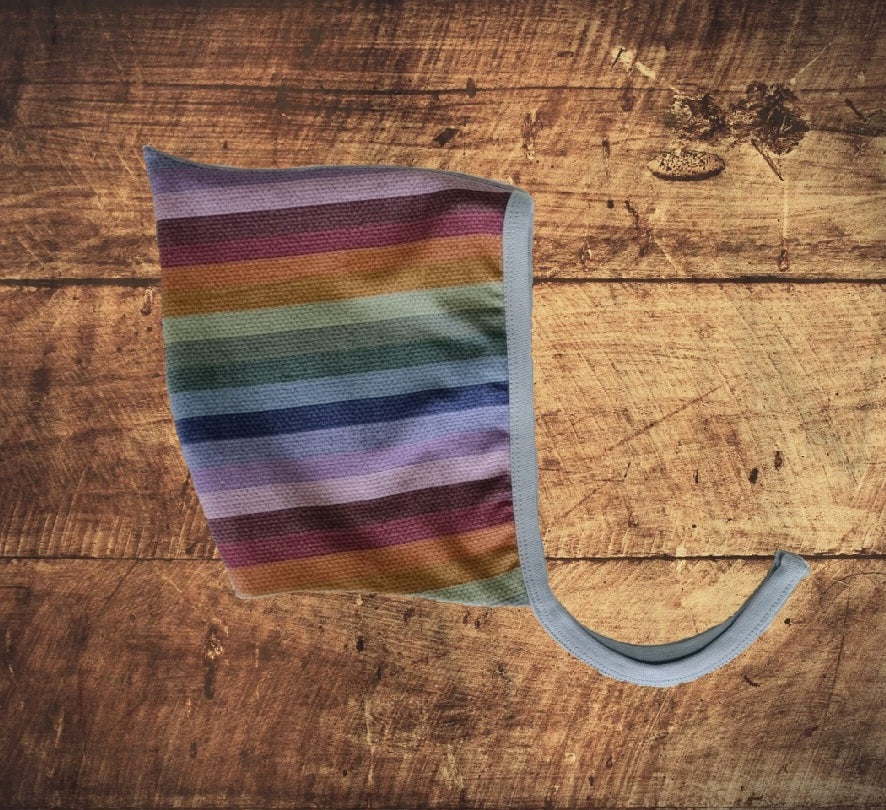 Rainbow  Stripe - Pixie Bonnet