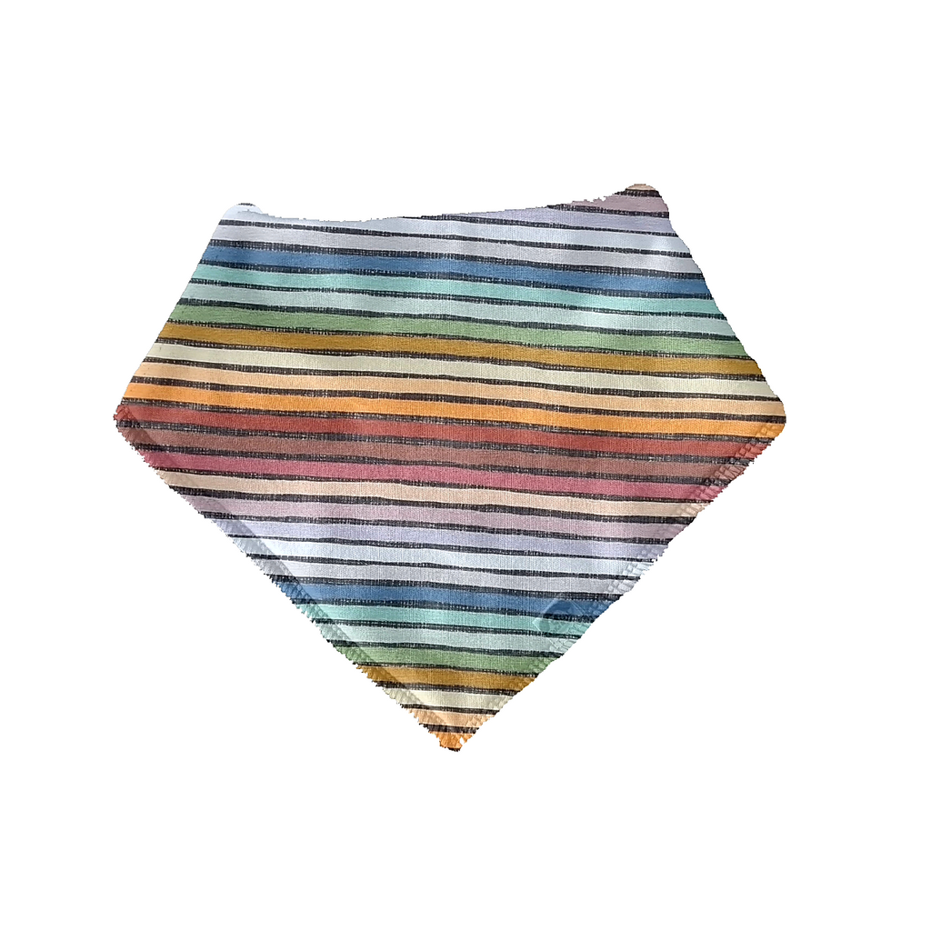 Muted  Rainbow  - Bandanna Bib