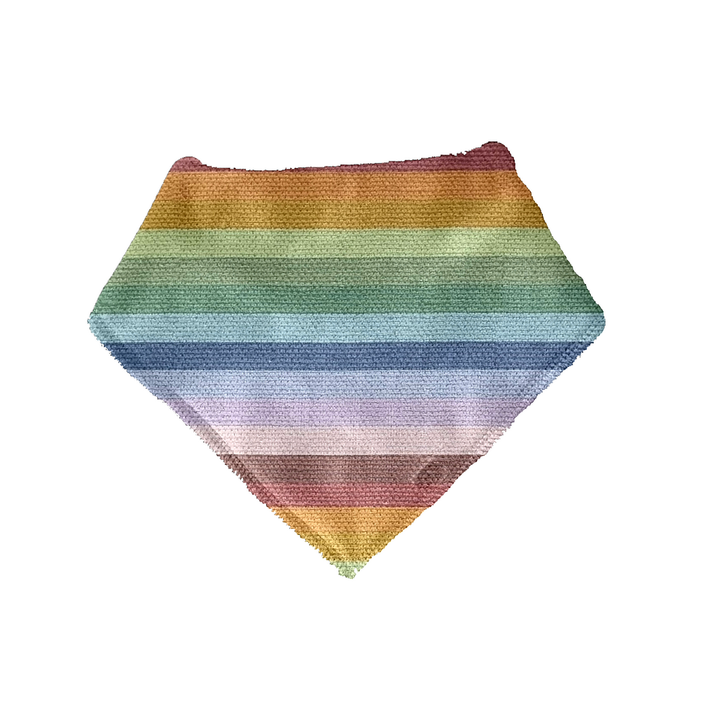 Rainbow  Stripe - Bandanna Bib