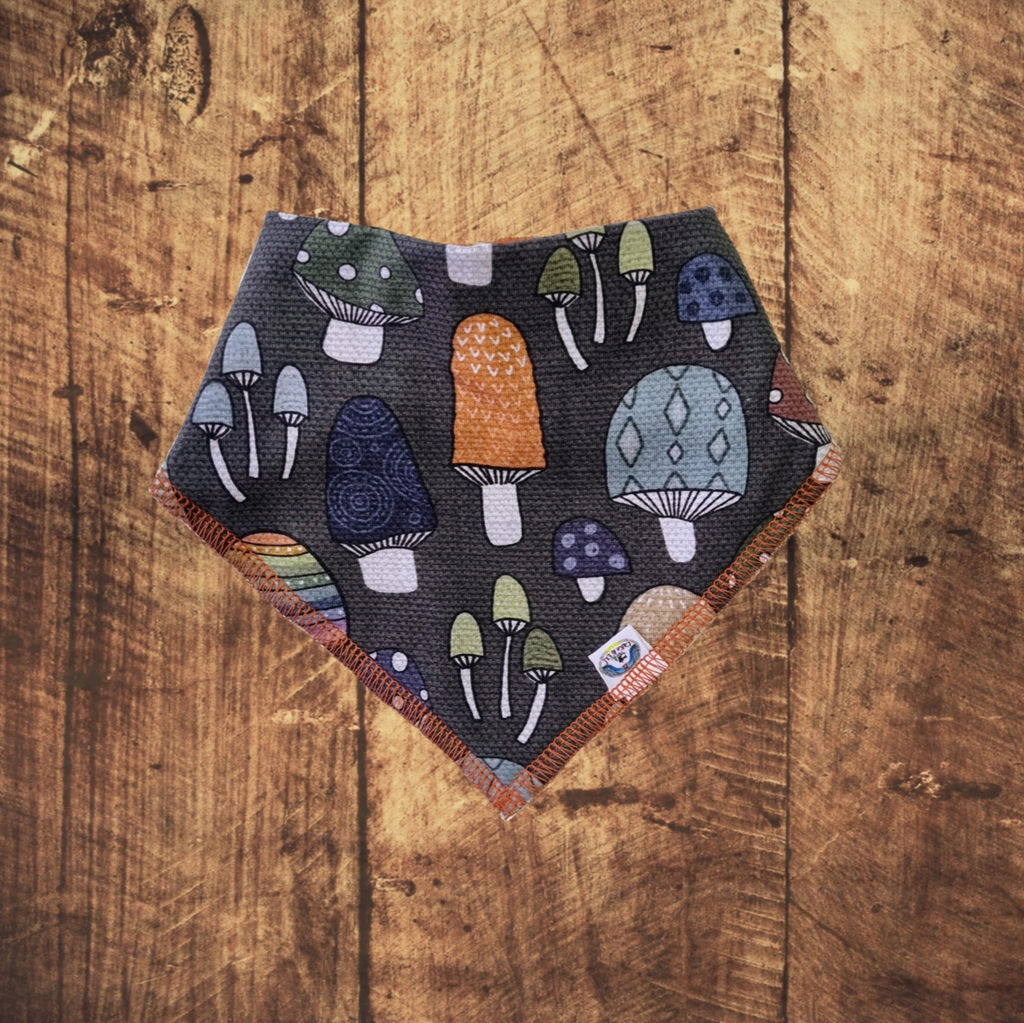 Mushroom Fun - Bandanna Bib