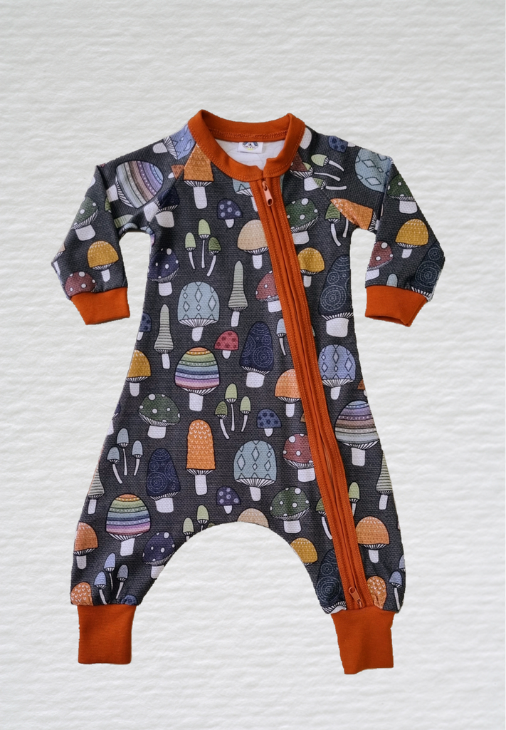 Mushroom Fun  - Naoise   Babygrow