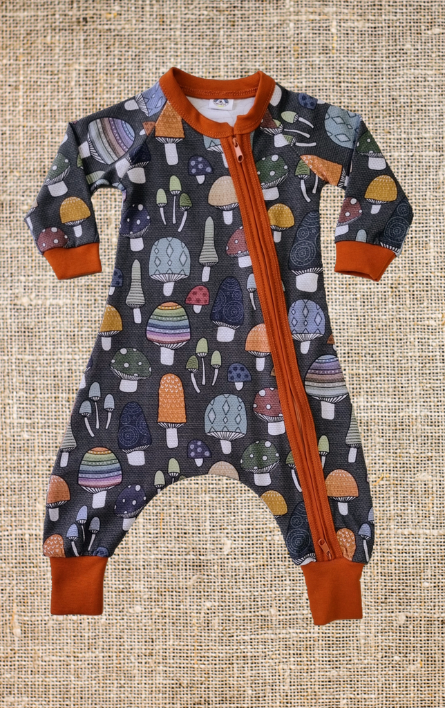 Mushroom Fun  - Naoise   Babygrow