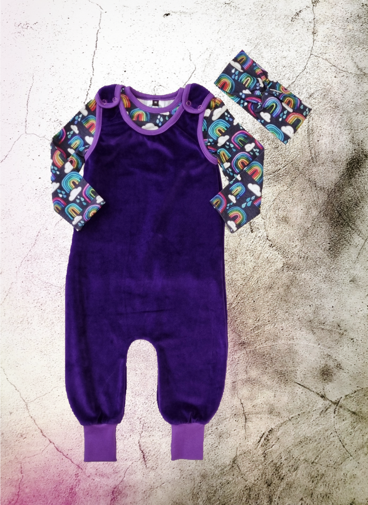 Purple Velour -Trousers & Dungarees