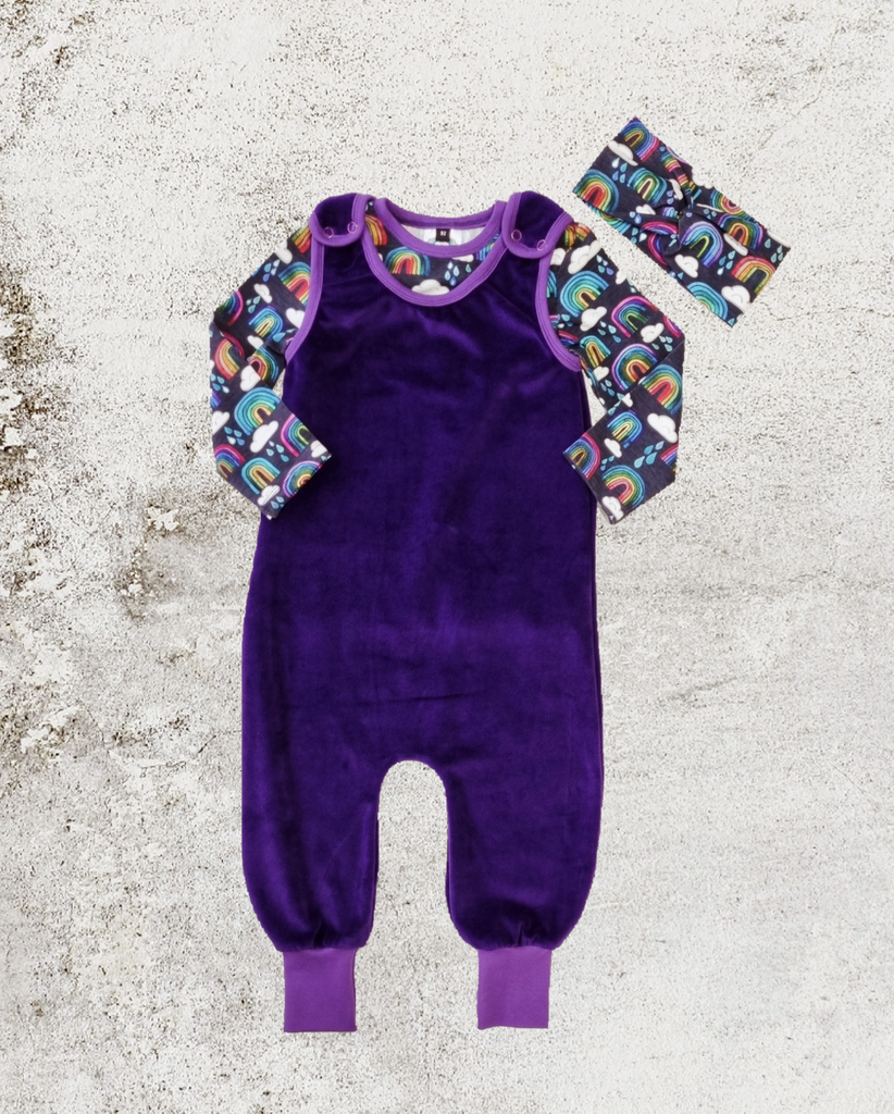 Purple Velour -Trousers & Dungarees