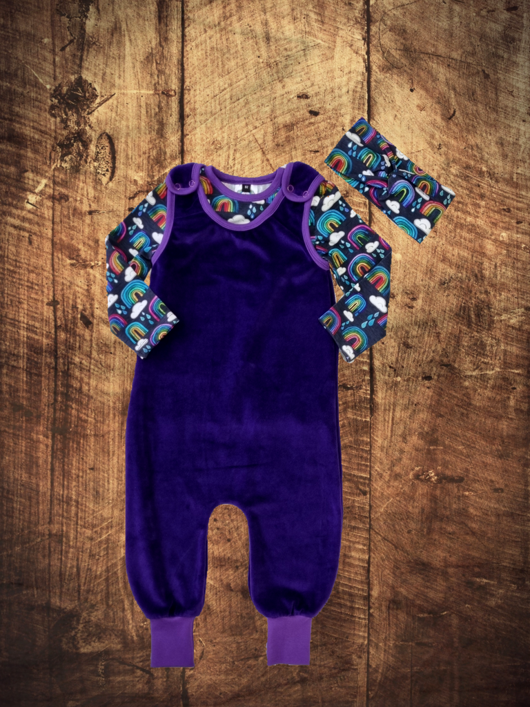 Purple Velour -Trousers & Dungarees