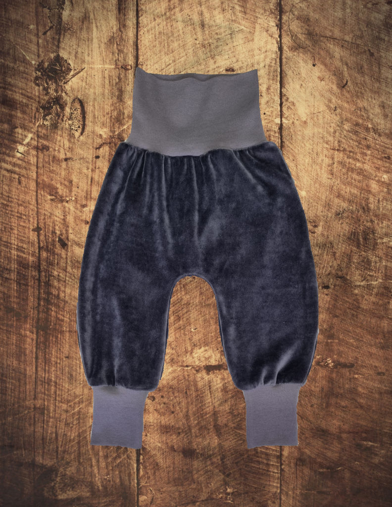 Charcoal  Velour -Trousers & Dungarees