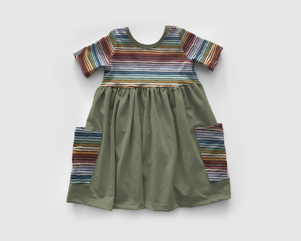 Muted Rainbow -Sìofra Dress